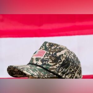 Living Fully Co. Camo Flag Hat New